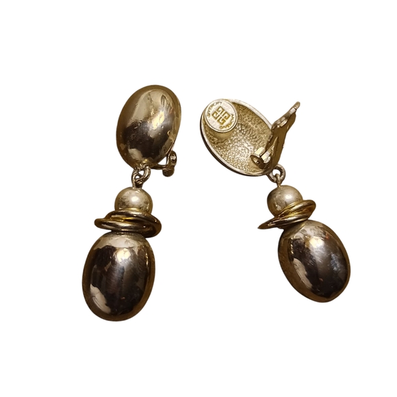 Givenchy Gold Vintage Drop Earrings - Picture 1 of 5